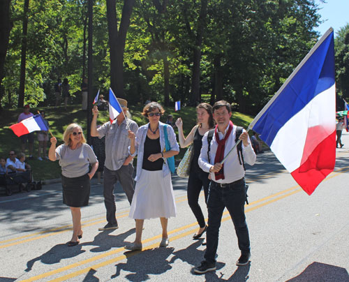 French community in the One World Day Parade of Flags
